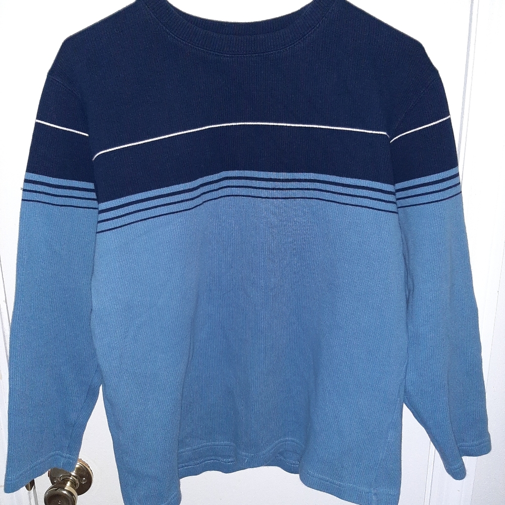 Boys Blue Striped Sweater